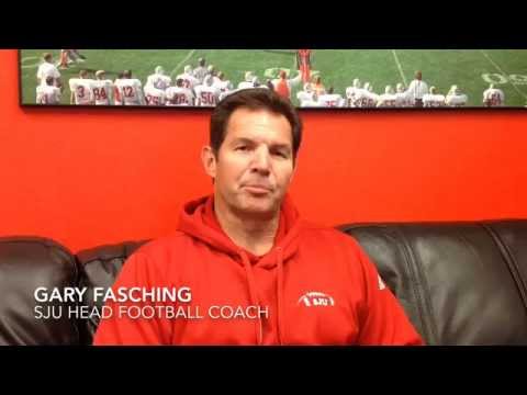 Interview w/SJU Football's Fasching, Haugen, Gagliardi & Perez - 2015 Bethel