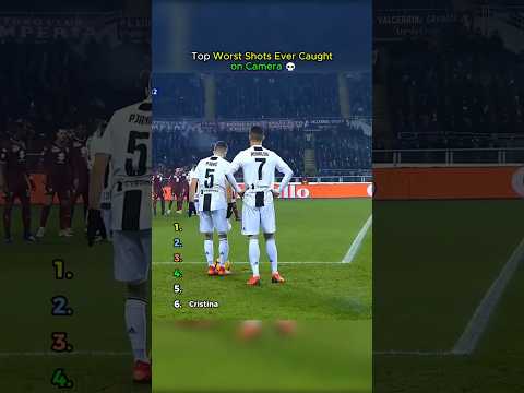 Top Worst Shots Ever Caught on Camera in Football💀