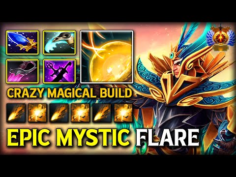 EPIC MYSTIC FLARE MID Skywrath Mage With Magical Build | Crazy Magic Damage Dealt 7.40b Dota 2