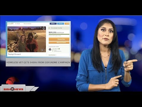 Homeless Vet gets $400k from GoFUndMe campaign (ASL - 9.7.18)
