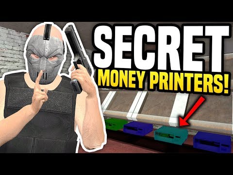 SECRET MONEY PRINTERS - Gmod DarkRP | Hiding Money Printers!