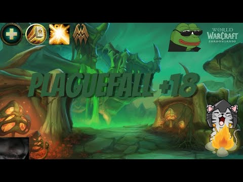 Plaguefall M+18 Venthyr Holy Paladin PoV [Tyrannical, Raging, Quaking, Prideful] /w Commentary