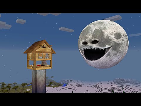 SURVIVING FROM THE MOON WOKE UP  in Minecraft - Gameplay - Coffin Meme