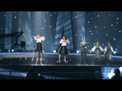 Eurovision Song Contest 2010. Poland second rehearsal. Marcin Mrozinski "Legenda"