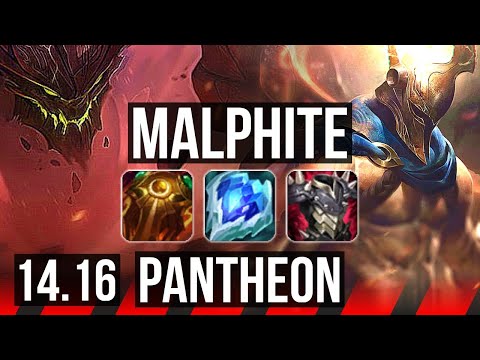 MALPHITE vs PANTHEON (TOP) | 37k DMG, 5/3/20 | EUW Master | 14.16