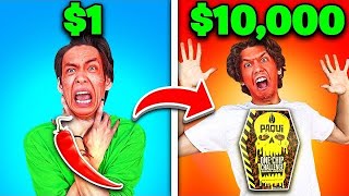$10,000 Level 1-10 SPICY CHALLENGE *Part 2* (Paqui's One Chip Challenge) | NichLmao