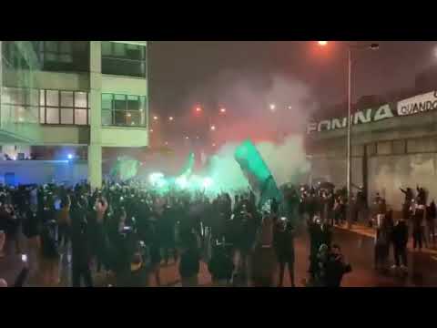 Sporting CP ultras supporting their team before their match vs. Pacos Ferreira (11/12/2020)