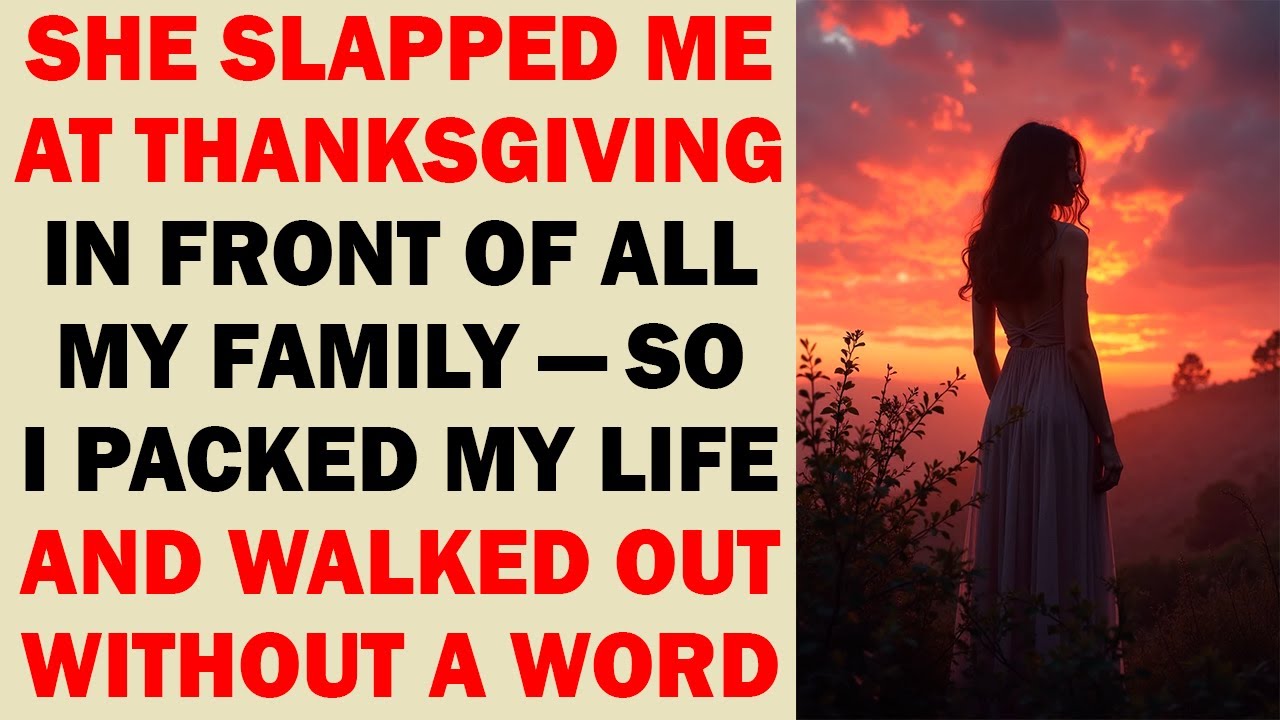 She Slapped Me in Front of Everyone at Thanksgiving — So I Walked Out and Never Looked Back
