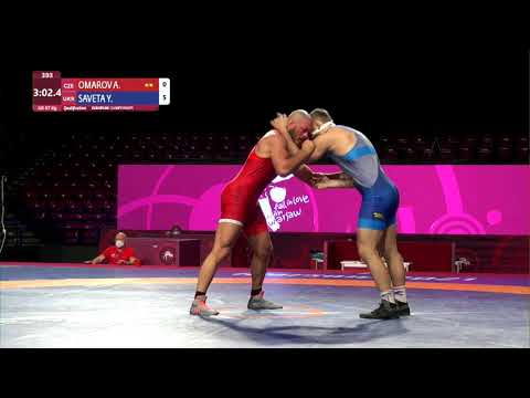 Qual. GR - 97 kg: A. OMAROV (CZE) v. Y. SAVETA (UKR)
