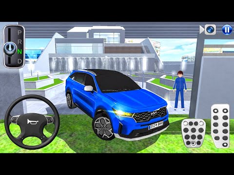 New Blue Kia Sorento Power SUV in Ocean Villa - 3D Driving Class - Gameplay Android ios - 2025