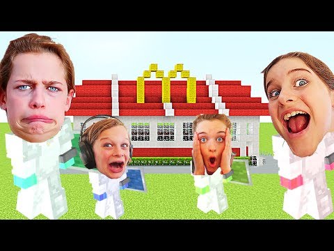 WHICH NORRIS NUT BUILDS THE BEST RESTAURANT in Minecraft Gaming w/ The Norris Nuts