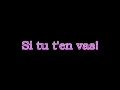 Ne t'en vas pas kaysha lyrics 