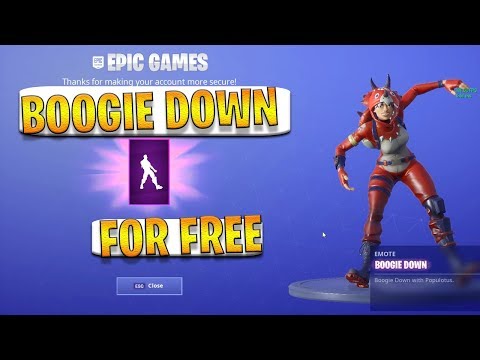 How To Enable 2fa On Mobile Fortnite Battle Royale Smotret Onlajn - boogie down emote for free by enable two factor authentication on fortnite battle royale