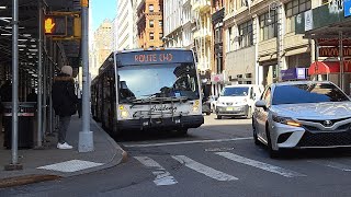 Academy Bus: 2008 Nova Bus LFS #2119 on the NYU Route W shuttle & ride