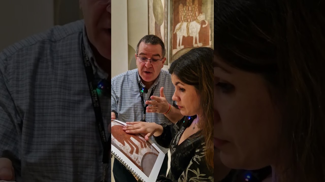 Directo | Libro táctil de las pinturas murales de la ermita San Baudelio de Casillas de Berlanga