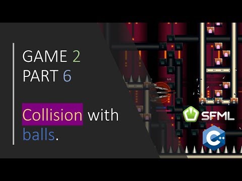 C SFML Simple 2D Games GAME 2 PART 6 Colliding and killing balls