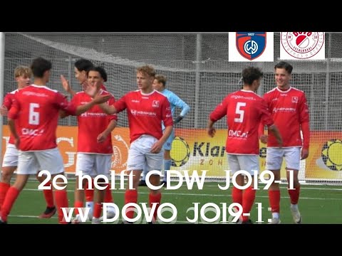 Tweede helft CDW JO19-1 - vv DOVO JO19-1.