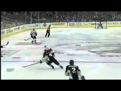 Jason Spezza Nice Tuck in Goal vs. Penguins