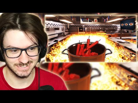 Daxellz Reacts to Lets Game It Out I'm a Lunatic Chef That Cooks Food Using Explosives