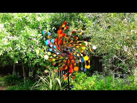 11508 32" Rotating Wind Spinner - Confetti