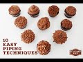 10 Piping Tip Techniques How To Pipe Like A Pro Easy Piping Techniques For Every Baker BB Ep7