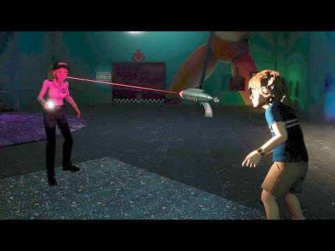 How Gregory shoots Vanessa with Laser Gun 3rd Person View - FNAF Security Breach