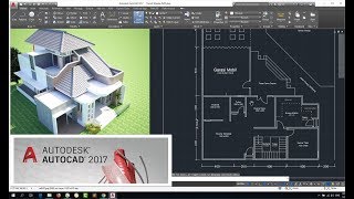 Mengambar rumah minimalis AutoCAD bagian 01