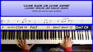 &#39;Come Rain or Come Shine&#39; - jazz piano lesson