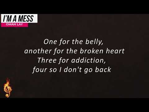 Omah Lay - i'm a mess (Lyrics Video)