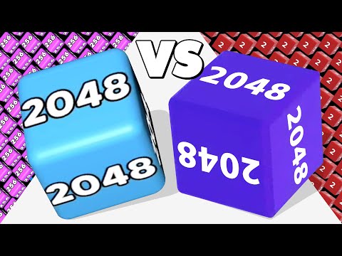 2048 CUBE RUN /vs 2048 CUBE RUNNER ∞ ASMR Gameplay Android iOS • Satisfying Mobile Games