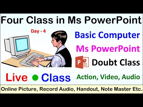 PowerPoint Live Class Photo Album Action Online Pictures Slide Number Video Audio Note Master