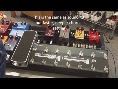 Analog Man custom pedalboard demo with thegigrig G2 controller