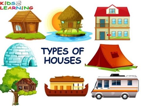 Types of houses| Kutcha house and Pucca house| Different types of houses | Types of houses for kids