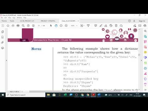 Dictionary 1 Python Program Ncert Book