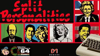 SPLIT PERSONALITIES – Commodore 64 (1986) | Classic Sliding Puzzle with Celebrity Faces