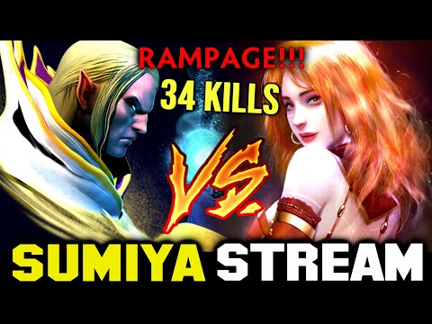Hard Game vs 34 Kills Rampage Gatling Gun | Sumiya Invoker Stream Moment 3484