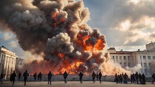 2 Minutes Ago! US F 16 Jet Drops 70,000 Tons of Explosives That Destroy Russian Presidential Buildin