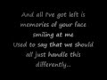 EarlyRise - Memories(lyrics) 