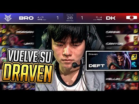 DEFT VUELVE A JUGAR DRAVEN Y PASA ESTO // DK vs BRO Highlights game 3
