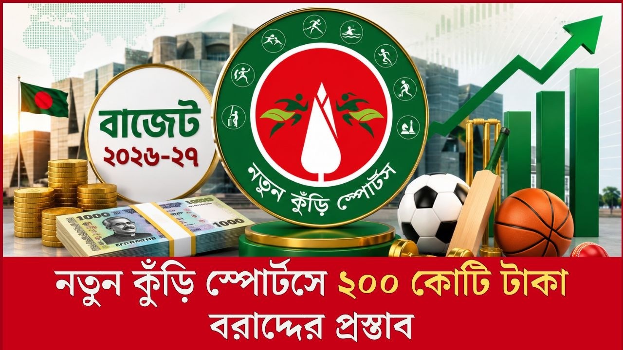  নতুন কুঁড়ি স্পোর্টসে জন্য ২০০ কোটি টাকা বরাদ্দের প্রস্তাব | Notun Kuri Sports | Budget 2026-27