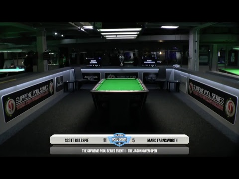 Quarter Final Scott Gillespie vs Marc Farnsworth - Supreme Pool Series - The Jason Owen Open