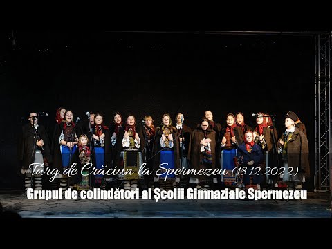 Grupul de colindători al Școlii Gimnaziale Spermezeu