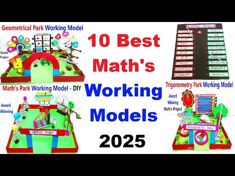 10 best maths working models | award winning projects for maths exhibition - diy - howtofunda