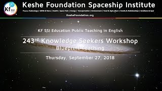 243rd Knowledge Seekers Workshop - September 27, 2018