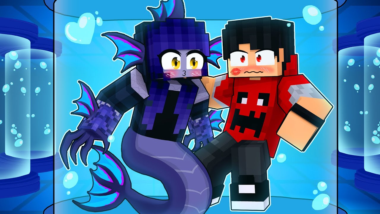 P3DRU beijou A GAROTA EXPERIMENTO no Minecraft