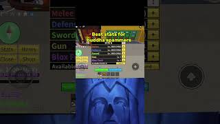 Best stats for buddha spammers😈 #bloxfruit #roblox