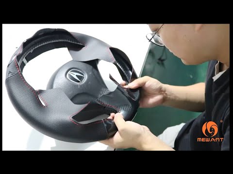 MEWANT -- for Honda S2000 Civic Si  / for Acura RSX Type-S Car Steering Wheel Cover Installations