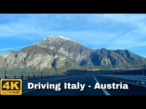Driving From Italy to Austria in December - Udine,Tarvisio to Villach - Salzburg