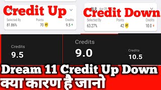 Dream 11 Credit Up And Down Tips।।Dream 11 Credit Up Down क्यों करता है।।Dream 11 Tips And Tricks