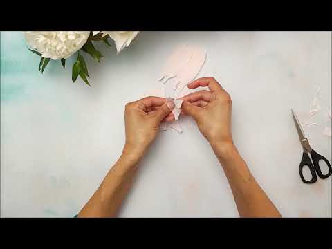 Bomb Peony Crepe Paper Flower Tutorial